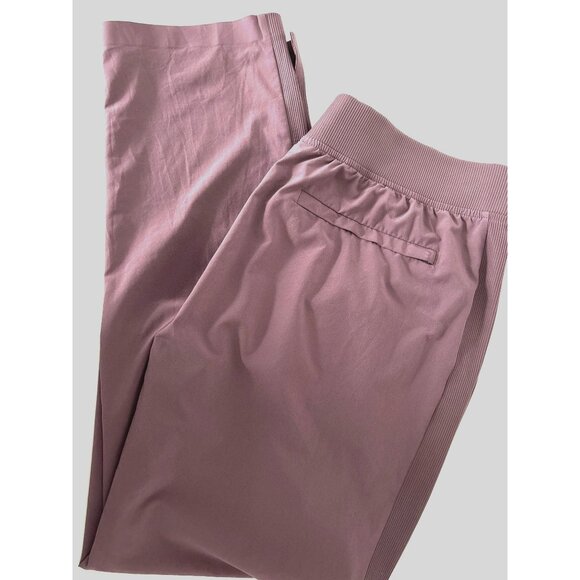 Athleta Workleisure Ankle Pants Sz 12 Mauve Tapered Comfort Stretch Travel Pant - Picture 2 of 16